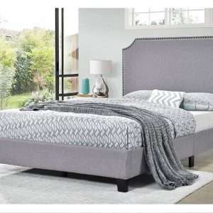 Upholstered Bed Grey