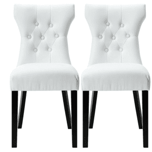 Fabric White Dining Chairs