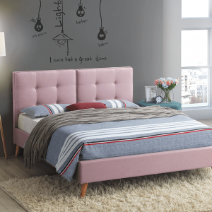 Fabric Pink Bed