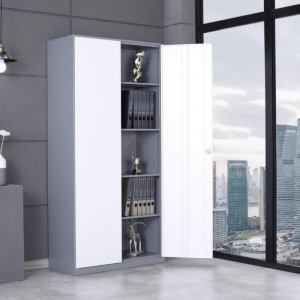 Steel Office Tall Storage 2 Door Cupboard