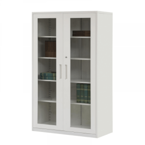 Glass Door Office Steel Cupboard