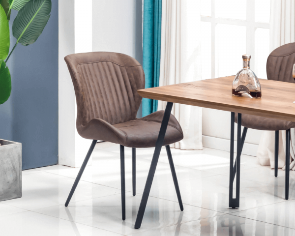 Restaurant Cafe Leather Dining Chairs