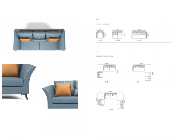 Premium Leather Sofa - Image 4