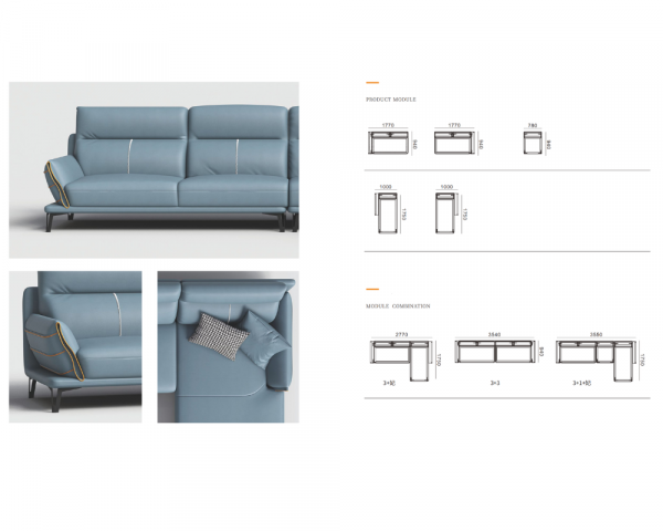 Luxury L Shape Corner Sofa - Image 3