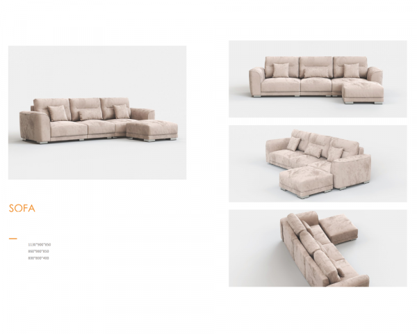 Sofa With Footstool - Image 2