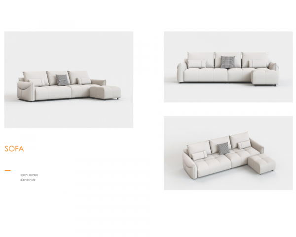 Sofa With Footstool - Image 2