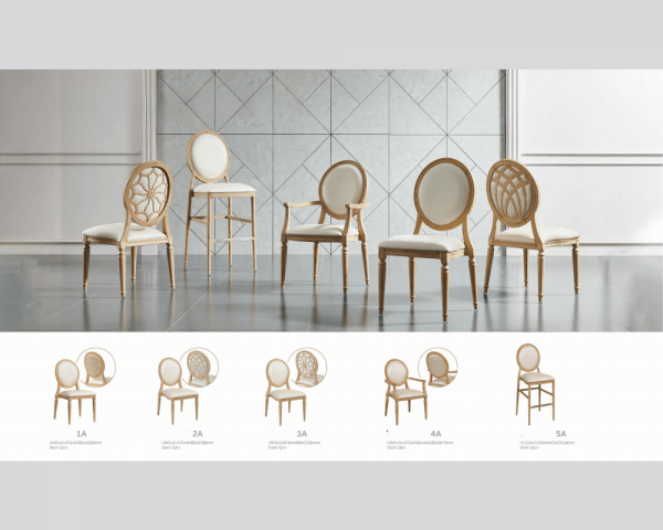 Louis Aluminium Banquet Chairs - Image 2