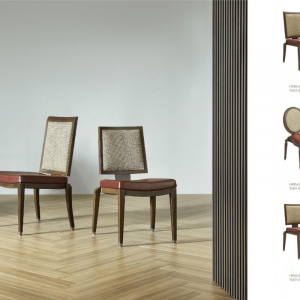 Metal Wood Grain Banquet Chairs